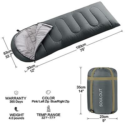 Portable Adult Kids Sleeping Bag, 3 Seasons Compact Single Sleeping Bag For  Camping Hiking Outdoor Travel Waterproof Envelope Sleeping Bag(navy Bl