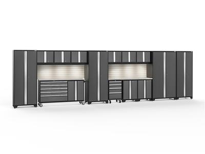 NewAge Products 6-Cabinets Steel Garage Storage System in Charcoal