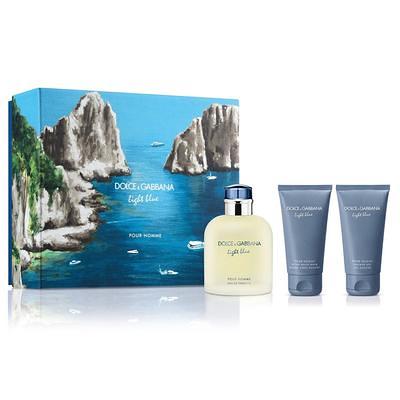 Light Blue 3 Pieces Gift Set by Dolce And Gabbana for Men Standard