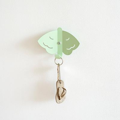 Kids Wall Hook Butterfly Green, Decorative Animal Hanger, Coat