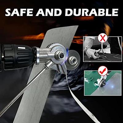 Electric Drill Plate Cutter DIY Metal Cutter Drill Attachment with Adapter  High Hardness Metal Nibbler Cutter for Stainless Steel Plastic 