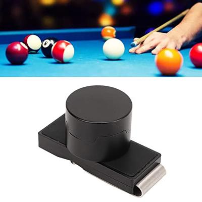 Magnetic Billiard Pool Cue Stick Chalk Holder with Steel Clip