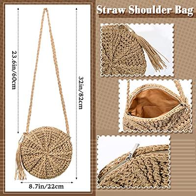Rattan Handbag, Hair Ball Woven Women's Bag, Handmade Straw Beach Holiday Beach  Straw Shoulder Crossbody Bags, Gift For Her - Yahoo Shopping
