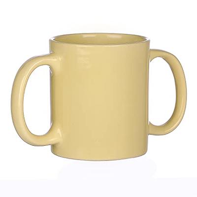 Dual Handle Mug (Double Grip Mug) to Aid Tremors, MICROWAVE SAFE, 11.83 US  Fl. Oz. (350