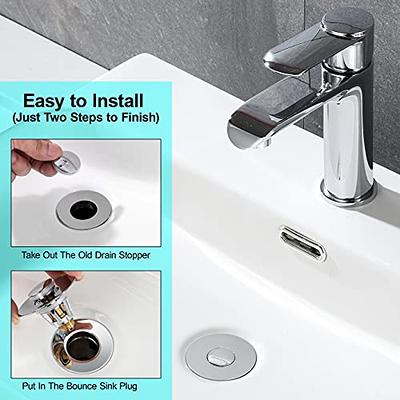 Universal Bathroom Sink Plug Stopper Wash Basin Core Bounce Pop Up Drain Filter