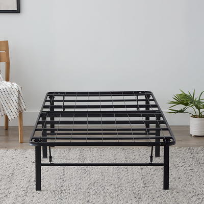 Mainstays 7 Adjustable Low Profile Bed Frame, Twin - King, Black Steel 