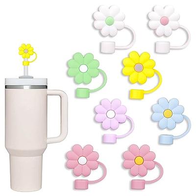 Silicone Straw Cover Flower Straw Cover Compatible With - Temu