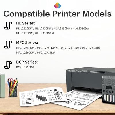 TN760 TN 760 TN730 TN 730 Toner Cartridge for MFC-L2750DW DCP-L2550DW  HL-L2395DW L2350DW L2730DW MFC-L2710DW L2730DW L2717DW L2690DW HL-L2390DW  HL-L2370DW L2325DW (Black,4 Pack) 