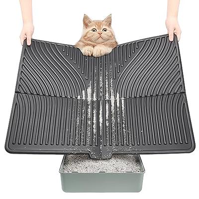 kaxionage Cat Litter Mat, 30 X 24 Kitty Litter Mat, Honeycomb