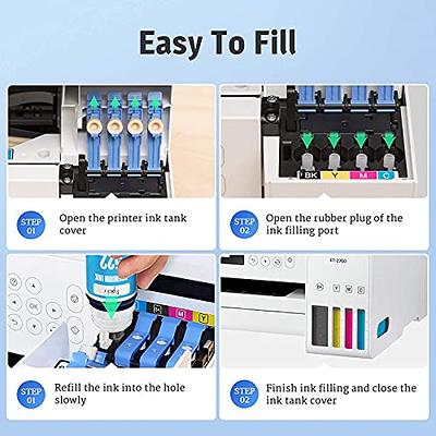 Printers Jack Compatable Epson T522 Refill Ink Bottle Kit for