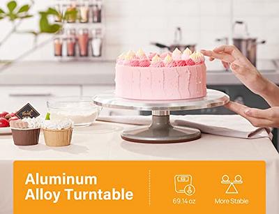 12 Cake Turntable for Decorating Heavy Duty Stainless Steel Rotating  Turntable