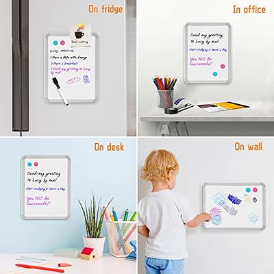 VUSIGN Small White Board Dry Erase, 8.5'' x 11'' Magnetic Dry