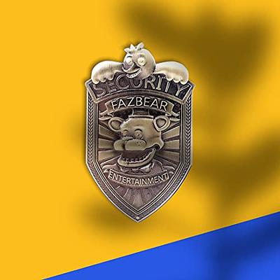  FNAF Fazbear Security Guard Badge- Anime Cosplay Brooch Pin  Necklace for Men Women Teen Jewelry (Brooch): Clothing, Shoes & Jewelry