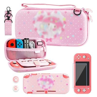 RHOTALL Carrying Case for Nintendo Switch Lite, Cute Case Cover Accessories  Bundle for Switch Lite with TPU Protective Shell, Adjustable Shoulder  Strap, Screen Protector and 2 Thumb Caps - Pink Bunny - Yahoo Shopping