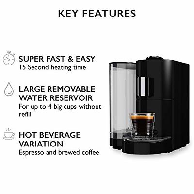 Shop K-fee Twins II Single Serve Coffee & Espresso Machine Black and Chrome