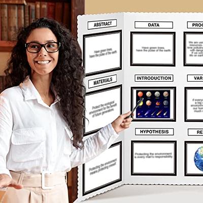 Pasimy 4 Pcs 44 x 35.5'' Trifold Poster Board, 4 Sheets Presentation  Science Subtitles White Presentation Board Science Fair Board Tri Fold  Display Board Supplies Science Fair Titles for Classroom - Yahoo Shopping