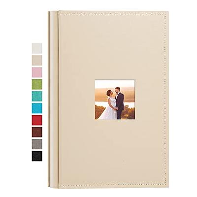 Mublalbum Small Photo Album 4x6 100 Photos Linen Cover Picture photo Book  with 100 Horizontal Pockets for Wedding Family Anniver