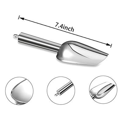 Metal Ice Scoop 3 Oz, Small Stainless Steel Ice scooper for Ice Maker Ice  Bucket Kitchen Freezer Bar Party Wedding, Multipurpose for Popcorn