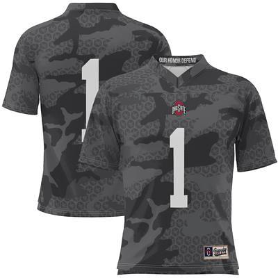 Men's ProSphere #1 Black Ohio State Buckeyes Camo Football Jersey