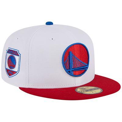 New Era Pink/Light Blue Golden State Warriors Paisley Visor 59FIFTY Fitted Hat