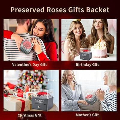 Iefil Womens Gifts for Christmas Wife Girlfriend, Rose Heart