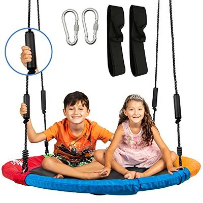 LAEGENDARY Saucer Swing for Kids and Adults - 40 Inch Round Tree Swing,  Outdoor Swing, Tree Swings For Kids Outdoor, Kids Swing, Outdoor Swing For