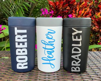 Personalized Simple Modern 12 oz Insulated Ranger Slim Can Holder
