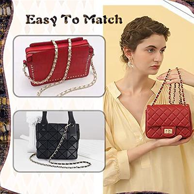 Leather Strap Handbag Gold, Chain Straps Leather Handbags