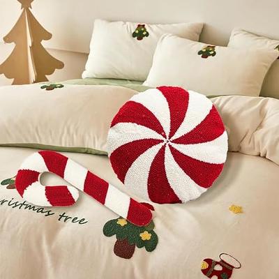 Christmas Candy Cane Pillow, 9.8*21.6 inch Christmas Pillows Christmas  Candy Cane Throw Pillows, Red and White Christmas Decorations Cute Plush  Pillow for Bedroom and Sofa (A-9.8*21.6 inch) - Yahoo Shopping