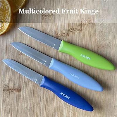 NTCZH Classic Paring Knives with Straight Edge, Spear Point Color