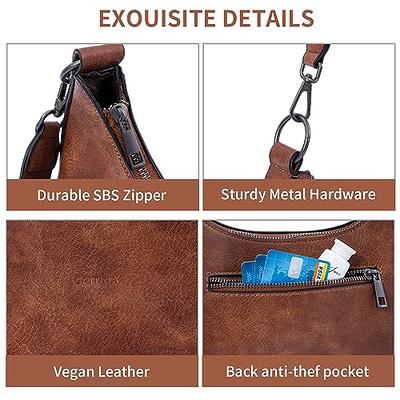 Caitina Shoulder Bag Purses for Women Small Hobo Bags Vegan Leather  Crossbody Bags for Women with 3 Adjustable Strap