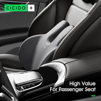 CICIDO+ 2 Pack Lumbar Support Pillow for Office Chair Lower Back Pain  Relief, Car Lumbar Support for Driving Seat Back Cushion Pillow Support  Memory Foam with Brethable Foam Adjustable Strap Grey 
