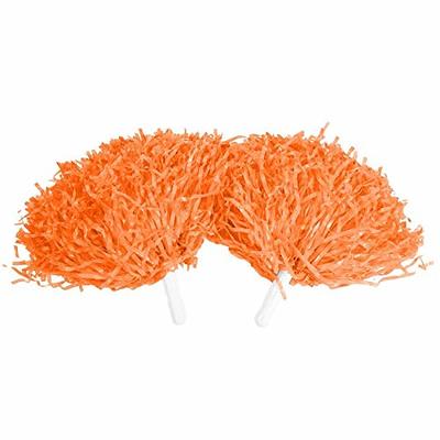 : Hooshing 2PCS Black and Orange Pom Poms Cheerleading