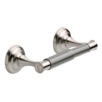 Better Homes & Gardens Toilet Paper Holder with Large Top Shelf, Satin  Nickel