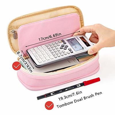 EASTHILL Big Capacity Pencil Pen Case Office College School Large Storage  High Capacity Bag Pouch Holder Box Organizer Blue (Pink) - Yahoo Shopping