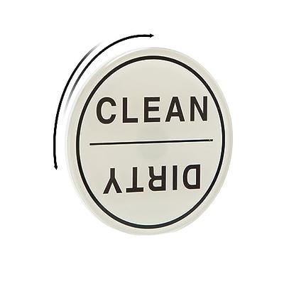 CONMOTO Dishwasher Magnet Clean Dirty Sign,Clean Dirty Magnet for  Dishwasher,Kitchen Dishwasher Magnets Sign, No-Scratch Strong Magnets,  Dirty Clean