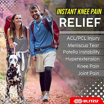 BLITZU Professional Knee Brace, Knee Compression Sleeve Support for Men  Women. Patella Gel Pads & Side Stabilizers. Medical Grade Knee Pads Running  Meniscus Tear Arthritis ACL Joint Pain Relief XL - Yahoo