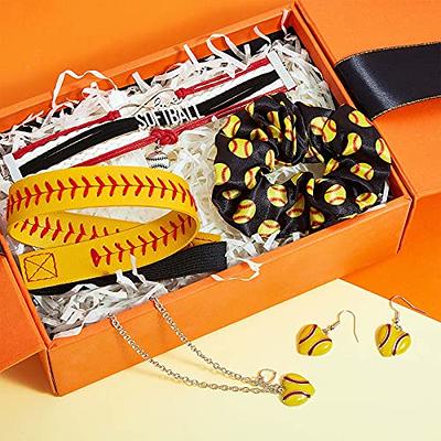 6 Pieces Softball Gifts for Girls Softball Drawstring Bags