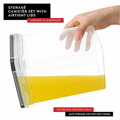 Clear Airtight Food Storage Containers for Kitchen Pantry Organization –  Dwellza