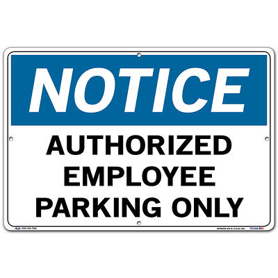 Vestil, Notice Sign (Spanish/Espanol) - Polystyrene, Sign Message NO ENTRAR,  PARA EMPLEADOS SOLAMENTE, Height 10.5 in, Width 2 in, Model SI-N-54-C-PS- -  Yahoo Shopping