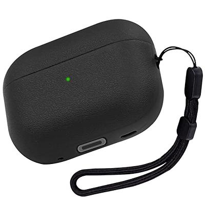 Spigen Silicone Fit Case with Strap for Airpods Pro 2 USB-C/Lightening  Cable (2023/2022) - Black + Black Strap