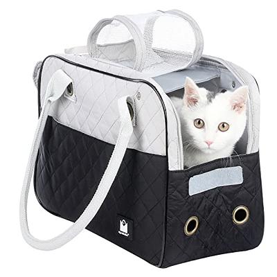 FluffyBaby Pet Carrier for Medium to Large Cats and Small Dogs,  Accommodates Dog Carrier Weighing up to 18 lbs, Soft Sided Foldable Soft  cat Carrier