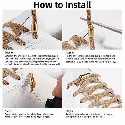 Elastic Shoe Laces for Kids and Adults Sneakers,Elastic No Tie Shoelaces