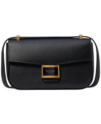 Kate Spade New York Pebbled Leather Mimi Satchel (Black)