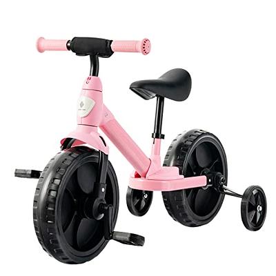 BABY JOY Kids Bike, 14 16 18 Inch Bike w/Removable Training Wheels,  Adjustable Seat, Steel Frame & Brake, Kids Bicycle for 4-9 Years Old  Toddler Girls