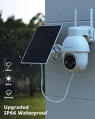 2K Solar Camera Security Outdoor with Spotlight & Siren, AI Detection  Wireless Cameras for Home Security, 3MP Color Night Vision/2-Way  Talk/Compatible