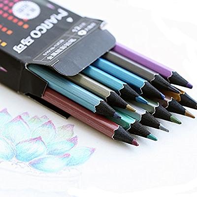 MXXGMYJ 12 Count Metallic Colored Pencils Assorted Coloring Pencil Set  Wooden Drawing For Art Adult Book - Yahoo Shopping
