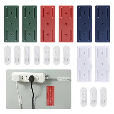 Cable Management Cable Clips, 10 PCS, White - Self-Adhesive Cable