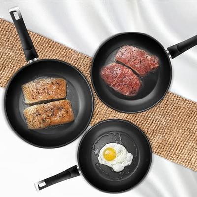  Jitsuryoku Non-Stick Frying Pan 11 Inch, Coating Stainless  Skillets, 3-Ply Clad Steel, Induction Classic Fry Pan with Nonstick,  Bakelite Handle, Mirror Finish, PFOA Free: Home & Kitchen