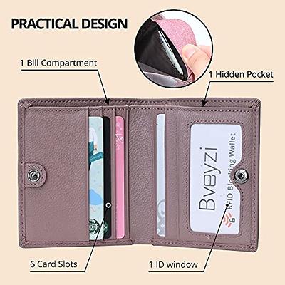 AnnabelZ Women Wallets Small Bifold Leather Pocket Wallet Ladies Mini Short Purse